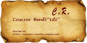 Czuczor Renátó névjegykártya