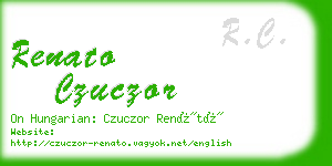 renato czuczor business card